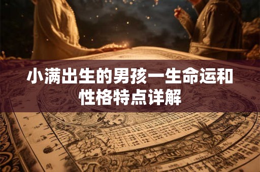 小满出生的男孩一生命运和性格特点详解