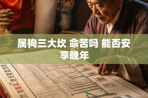 属狗三大坎 命苦吗 能否安享晚年