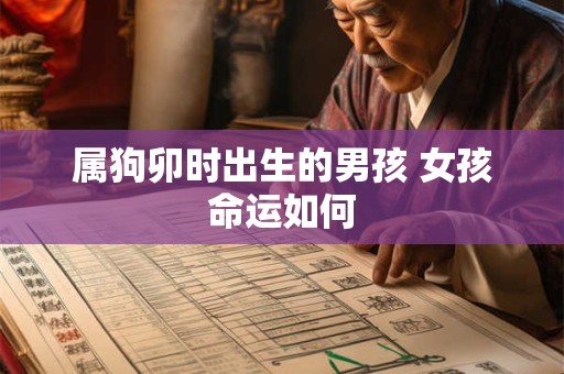 属狗卯时出生的男孩 女孩命运如何