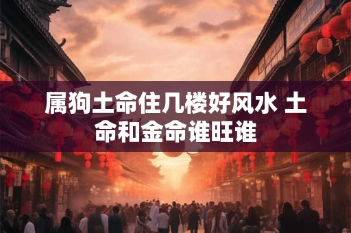 属狗土命住几楼好风水 土命和金命谁旺谁