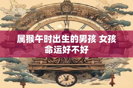 属猴午时出生的男孩 女孩命运好不好