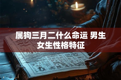 属狗三月二什么命运 男生女生性格特征