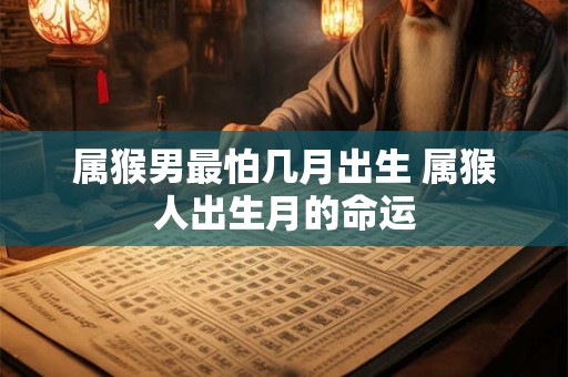 属猴男最怕几月出生 属猴人出生月的命运