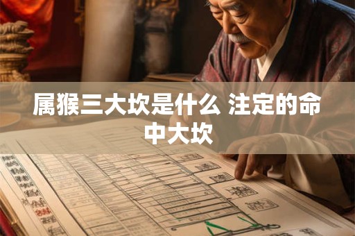 属猴三大坎是什么 注定的命中大坎