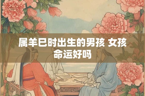 属羊巳时出生的男孩 女孩命运好吗