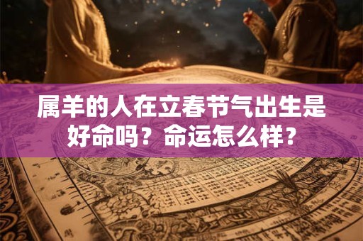 属羊的人在立春节气出生是好命吗？命运怎么样？