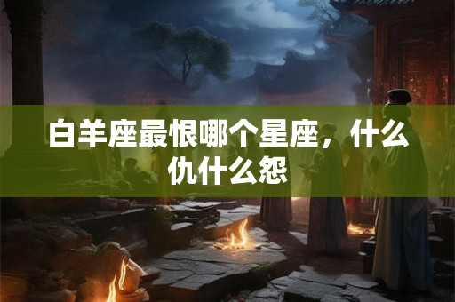 白羊座最恨哪个星座，什么仇什么怨
