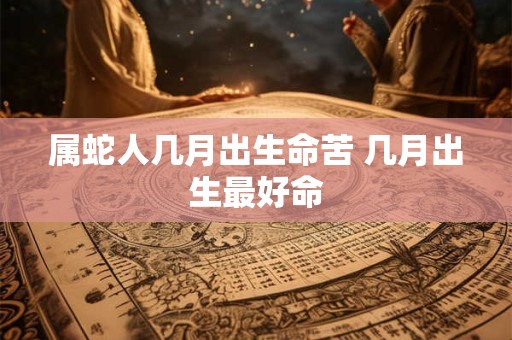 属蛇人几月出生命苦 几月出生最好命