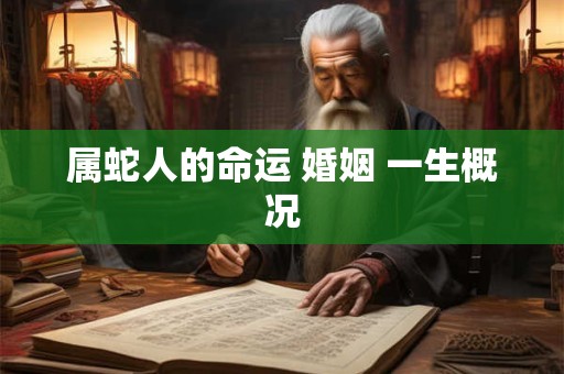 属蛇人的命运 婚姻 一生概况