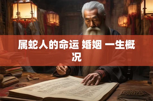 属蛇人的命运 婚姻 一生概况