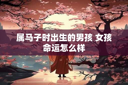属马子时出生的男孩 女孩命运怎么样