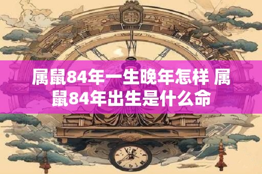 属鼠84年一生晚年怎样 属鼠84年出生是什么命