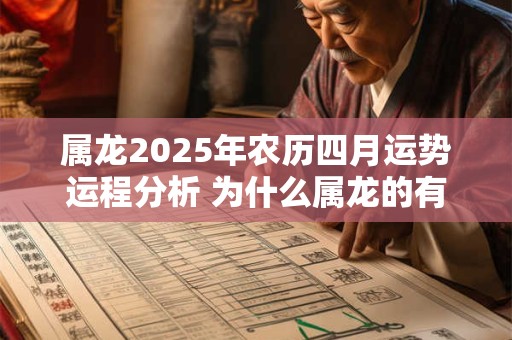 属龙2025年农历四月运势运程分析 为什么属龙的有二婚命
