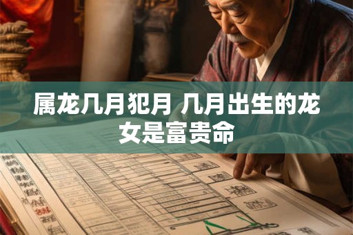 详细阅读:属龙几月犯月 几月出生的龙女是富贵命 属龙几月犯月 几月出生的龙女是富贵命