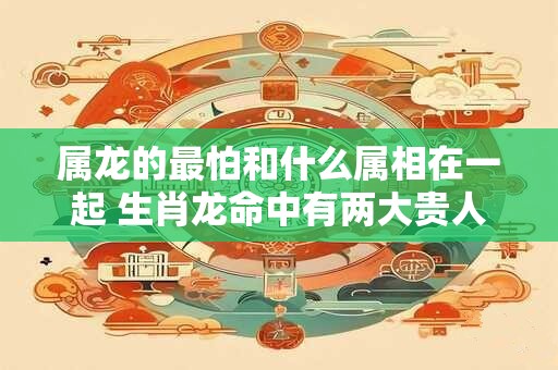 属龙的最怕和什么属相在一起 生肖龙命中有两大贵人