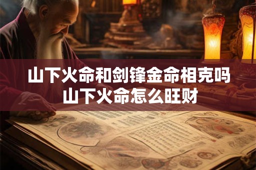 山下火命和剑锋金命相克吗 山下火命怎么旺财