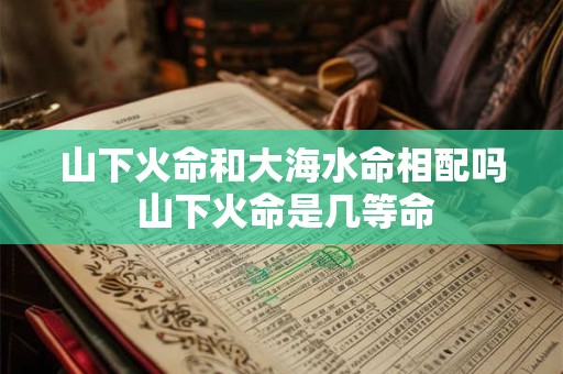 山下火命和大海水命相配吗 山下火命是几等命