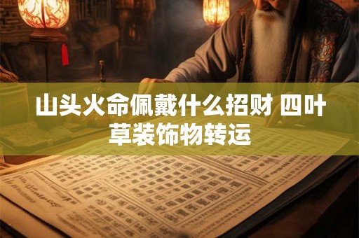 山头火命佩戴什么招财 四叶草装饰物转运