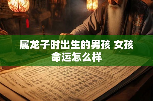 属龙子时出生的男孩 女孩命运怎么样