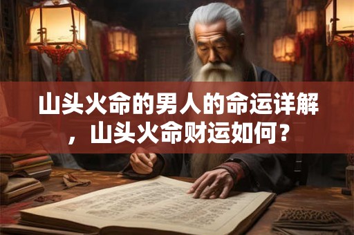 山头火命的男人的命运详解，山头火命财运如何？