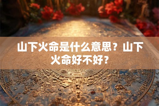 山下火命是什么意思？山下火命好不好？