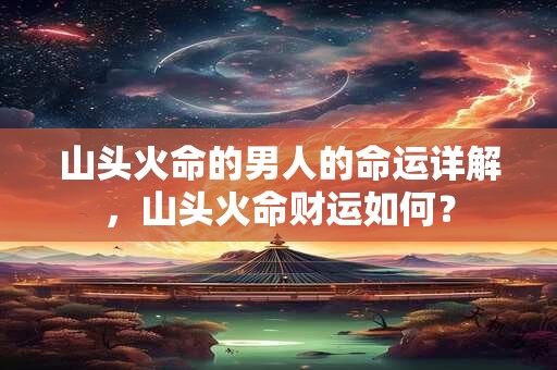 山头火命的男人的命运详解，山头火命财运如何？
