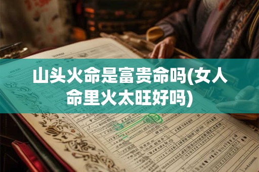 山头火命是富贵命吗(女人命里火太旺好吗)