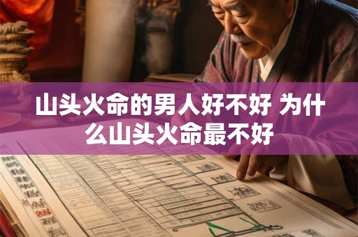 山头火命的男人好不好 为什么山头火命最不好