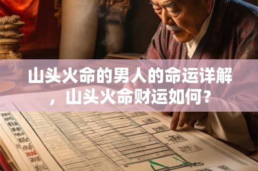 山头火命的男人的命运详解，山头火命财运如何？