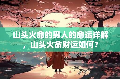 山头火命的男人的命运详解，山头火命财运如何？