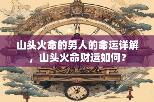 详细阅读:山头火命的男人的命运详解,山头火命财运如何? 山头火命的男人的命运详解,山头火命财运如何?