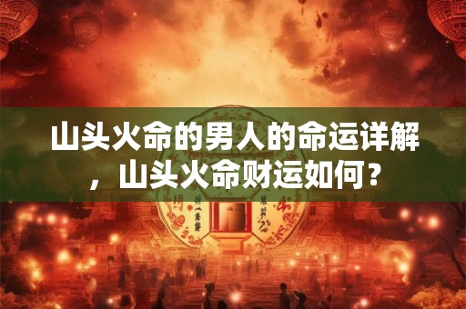 详细阅读:山头火命的男人的命运详解,山头火命财运如何? 山头火命的男人的命运详解,山头火命财运如何?