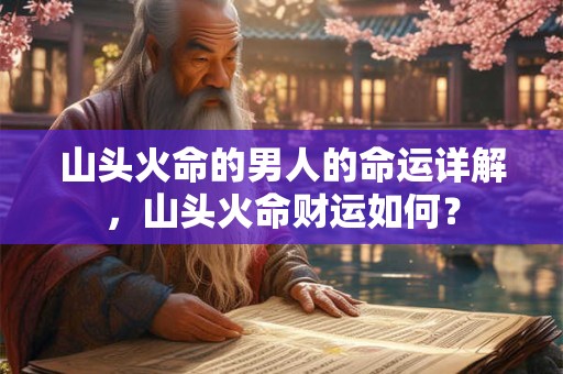 山头火命的男人的命运详解，山头火命财运如何？
