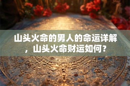山头火命的男人的命运详解，山头火命财运如何？