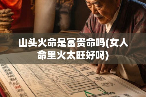 山头火命是富贵命吗(女人命里火太旺好吗)
