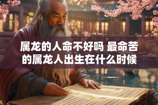 属龙的人命不好吗 最命苦的属龙人出生在什么时候
