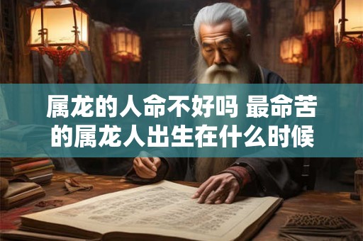 属龙的人命不好吗 最命苦的属龙人出生在什么时候