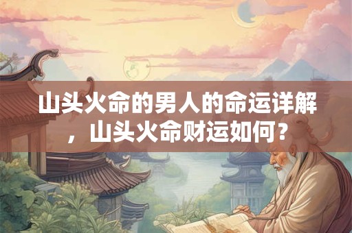 山头火命的男人的命运详解，山头火命财运如何？