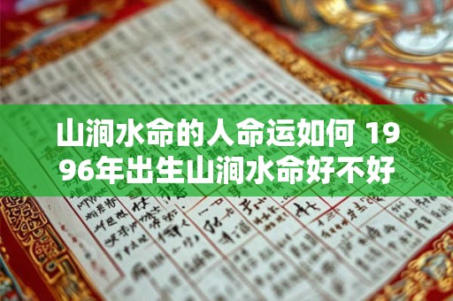 山涧水命的人命运如何 1996年出生山涧水命好不好