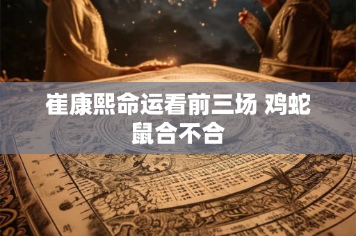 崔康熙命运看前三场 鸡蛇鼠合不合