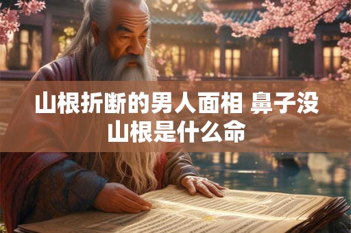 山根折断的男人面相 鼻子没山根是什么命