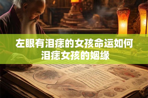 左眼有泪痣的女孩命运如何 泪痣女孩的姻缘