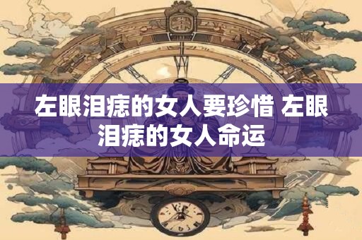 左眼泪痣的女人要珍惜 左眼泪痣的女人命运