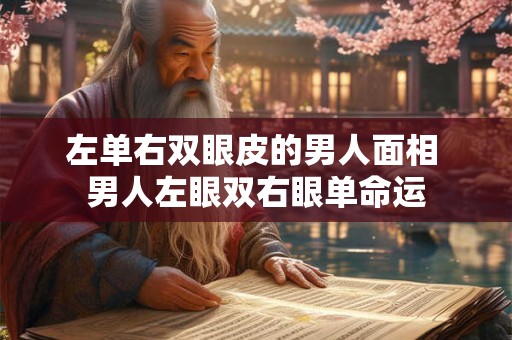 左单右双眼皮的男人面相 男人左眼双右眼单命运