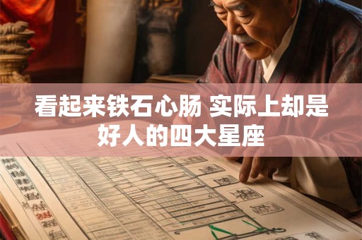 看起来铁石心肠 实际上却是好人的四大星座