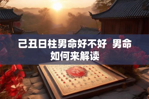 己丑日柱男命好不好  男命如何来解读