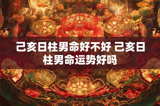 己亥日柱男命好不好 己亥日柱男命运势好吗