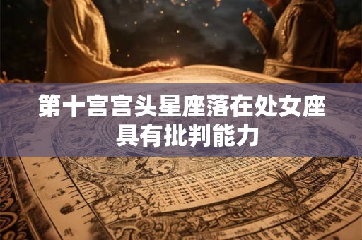 第十宫宫头星座落在处女座  具有批判能力