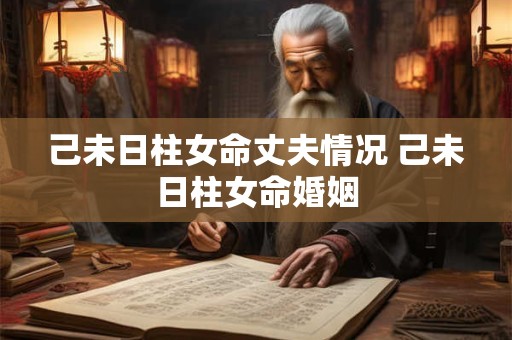 己未日柱女命丈夫情况 己未日柱女命婚姻
