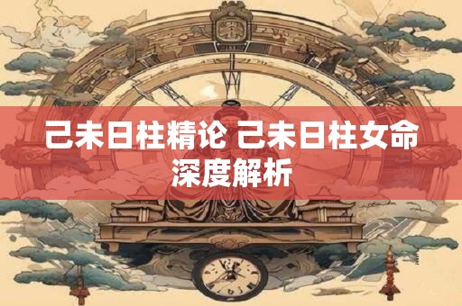 己未日柱精论 己未日柱女命深度解析